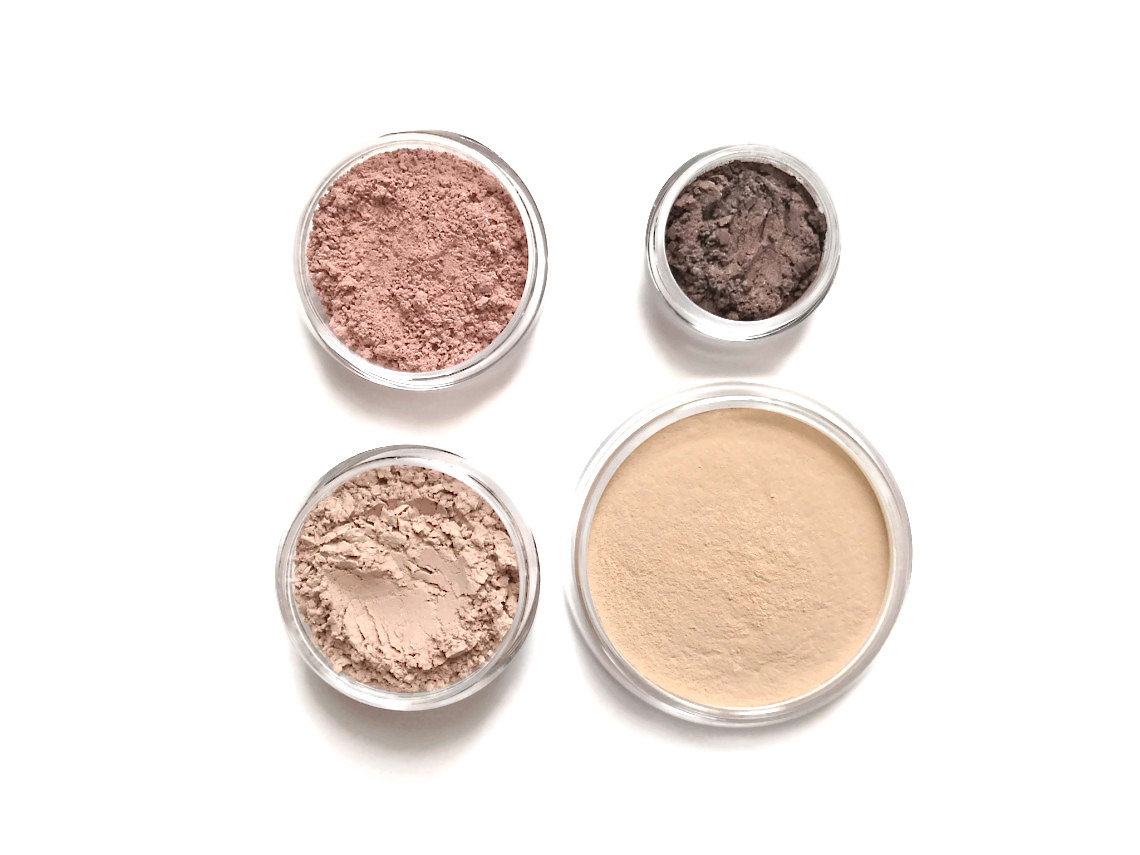 Mineral Makeup Starter Set - Choose Your Own Shades // Foundation, Sheer Powder, Blush, Eyeshadow //
