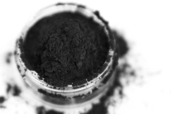 Coal - True Black Vegan Mineral Eyeshadow / Eyeliner - Handcrafted Makeup